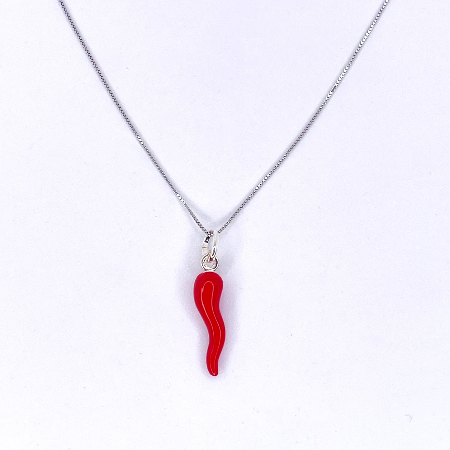 Collana con Corno smaltato