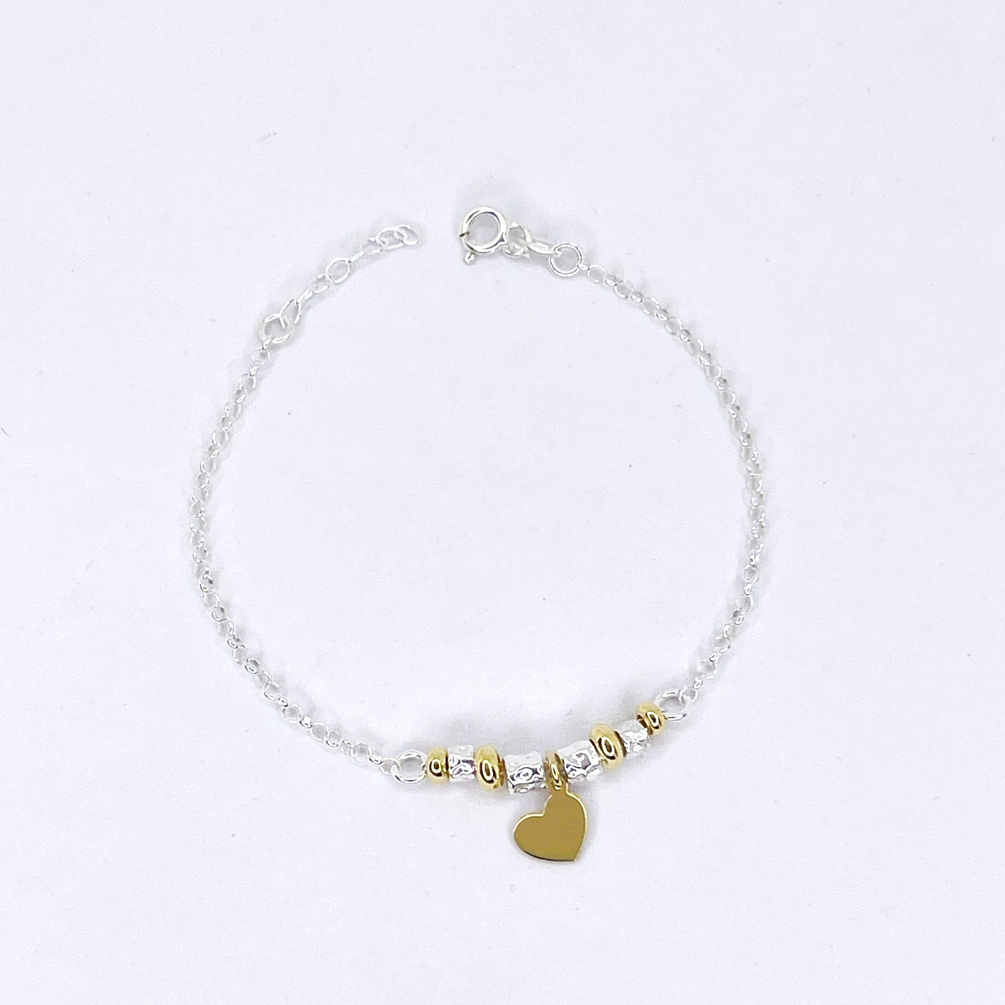 Bracciale Pepite e Cuoricino