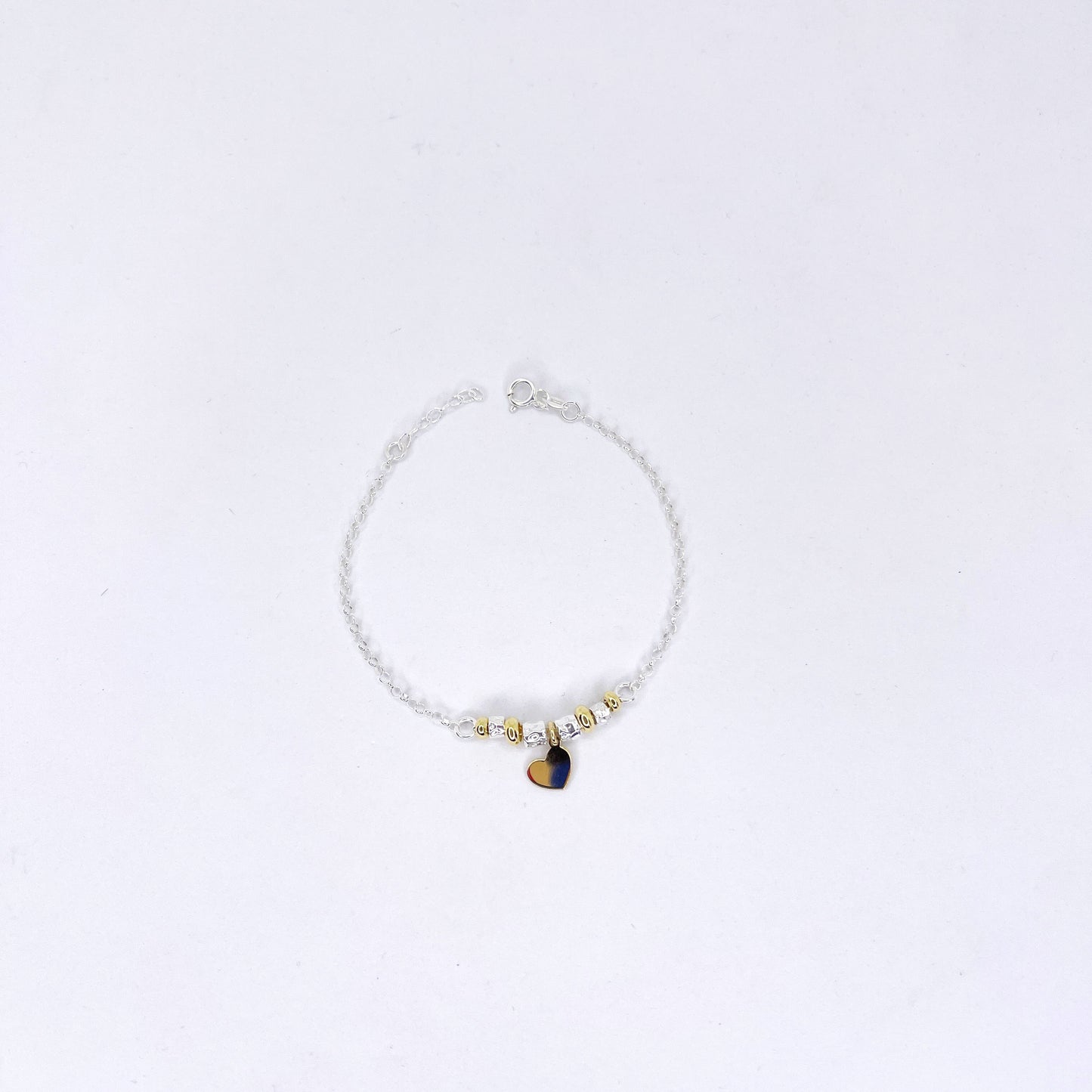 Bracciale Pepite e Cuoricino