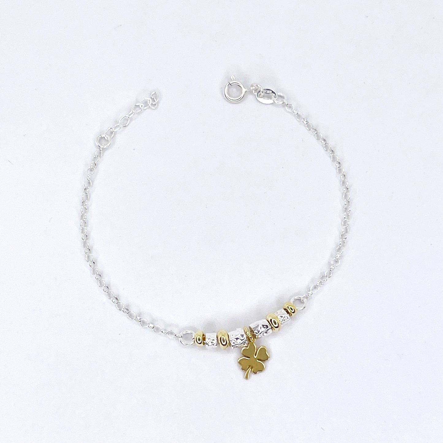 Bracciale Pepite e Quadrifoglio