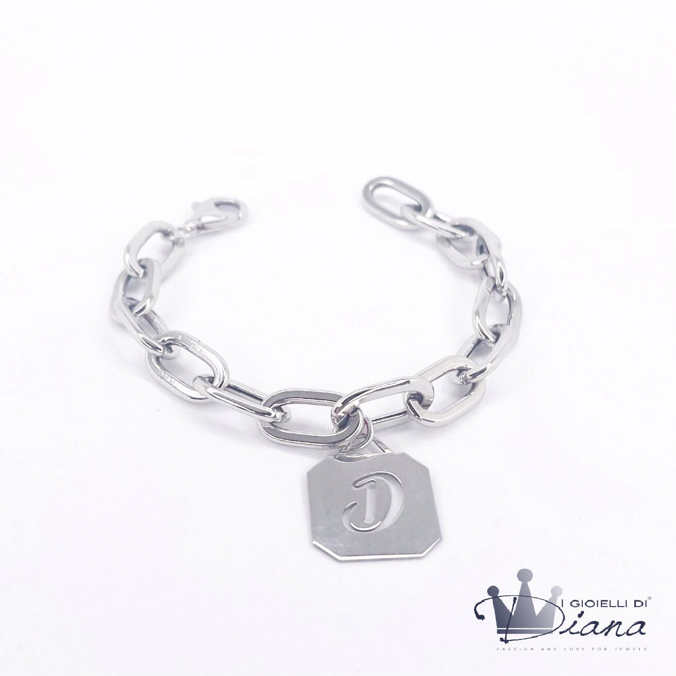 Bracciale con Lettera traforata