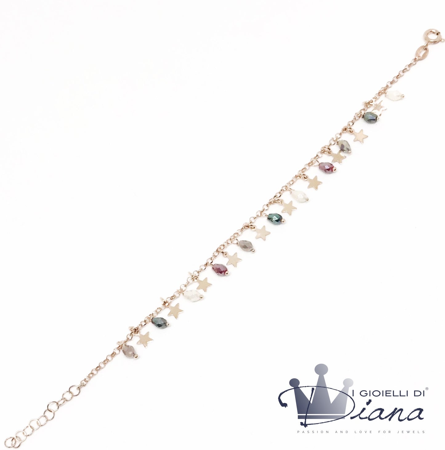 Bracciale con Stelle e Pietre