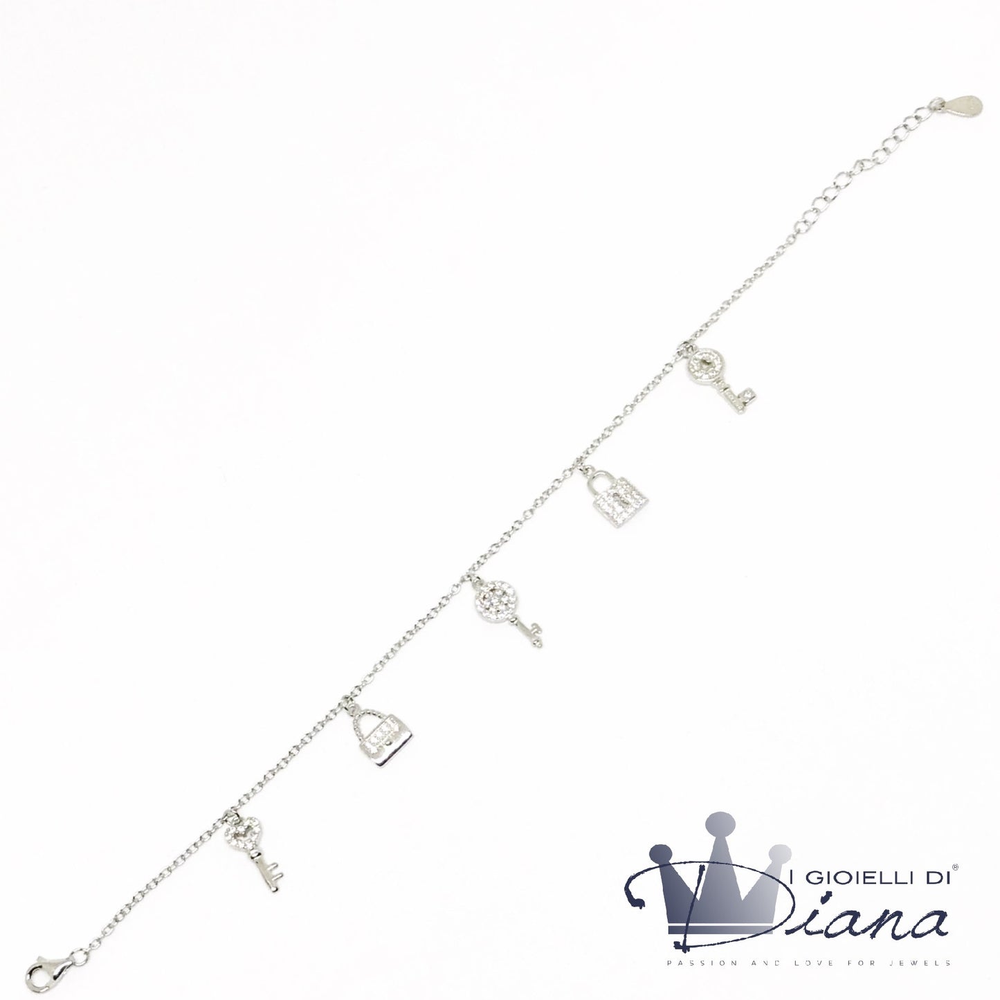 Bracciale Con Pendente Zirconato