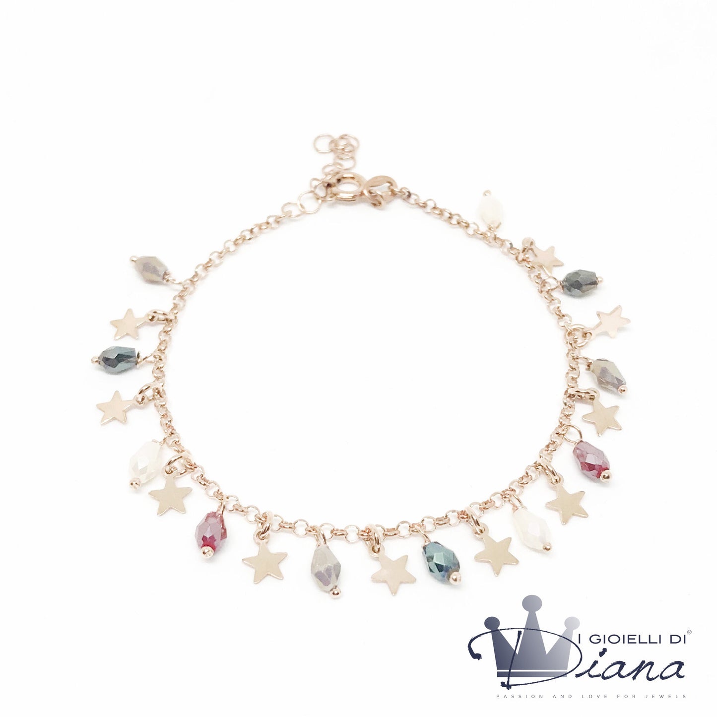 Bracciale con Stelle e Pietre