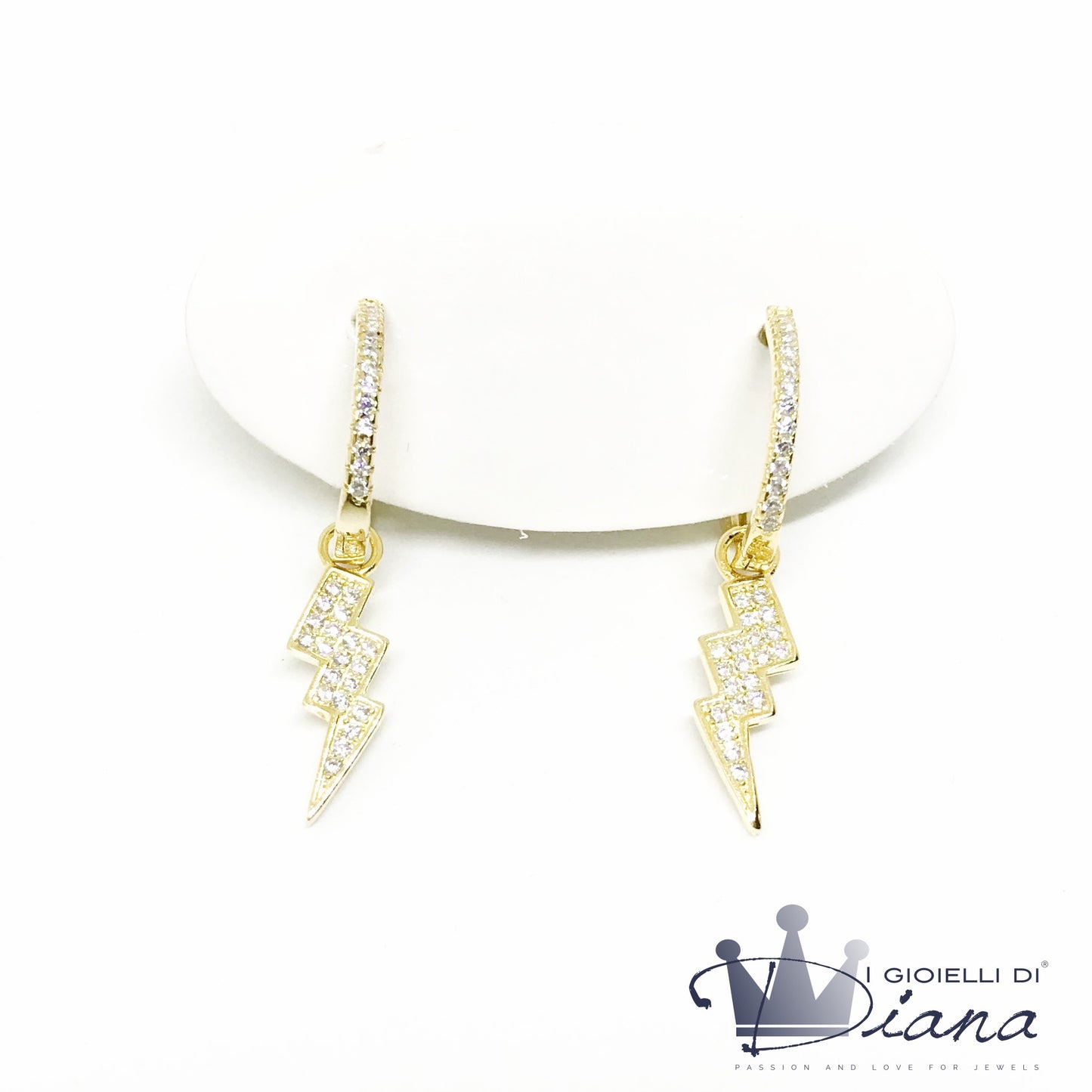 Orecchini con Saetta Zirconato