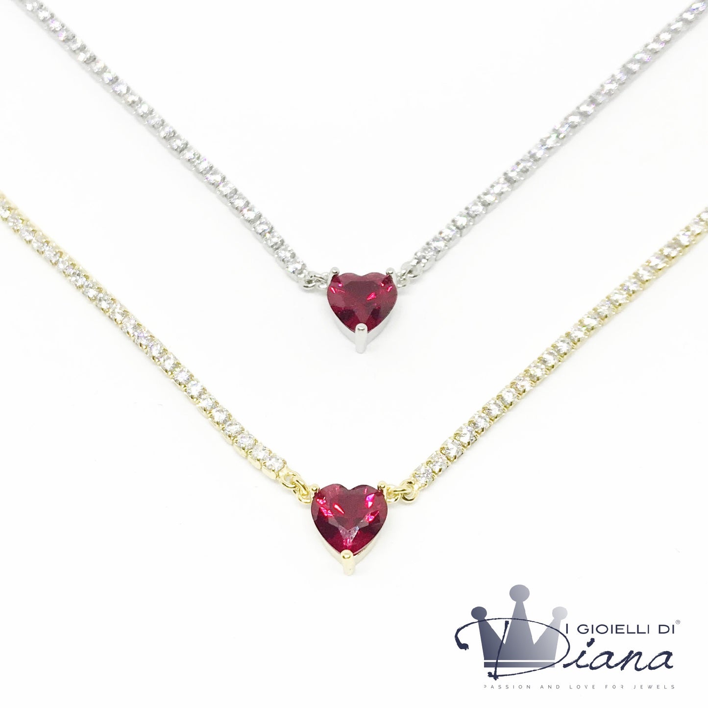 Bracciale Tennis con Cuore Svarosky