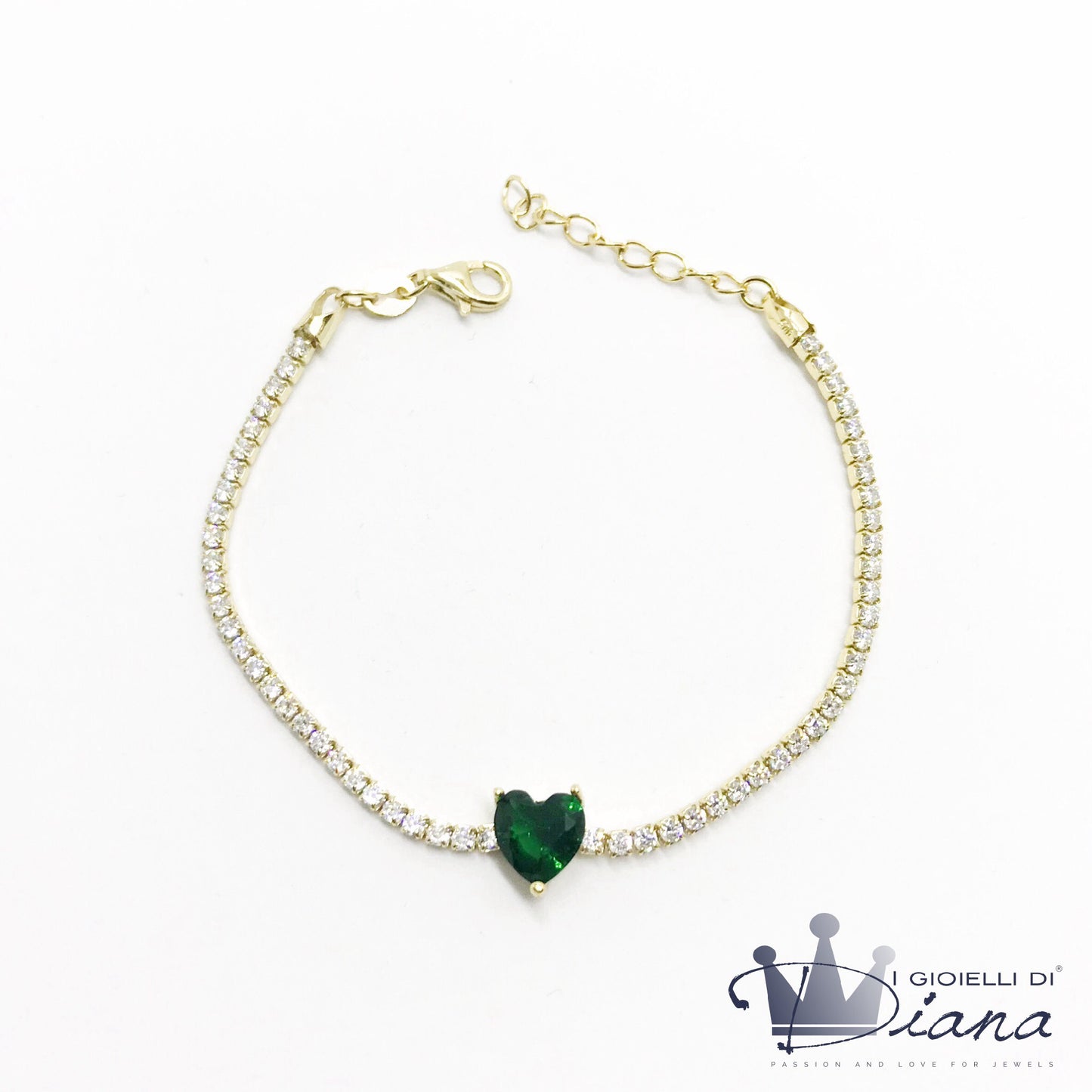 Bracciale Tennis con Cuore Svarosky