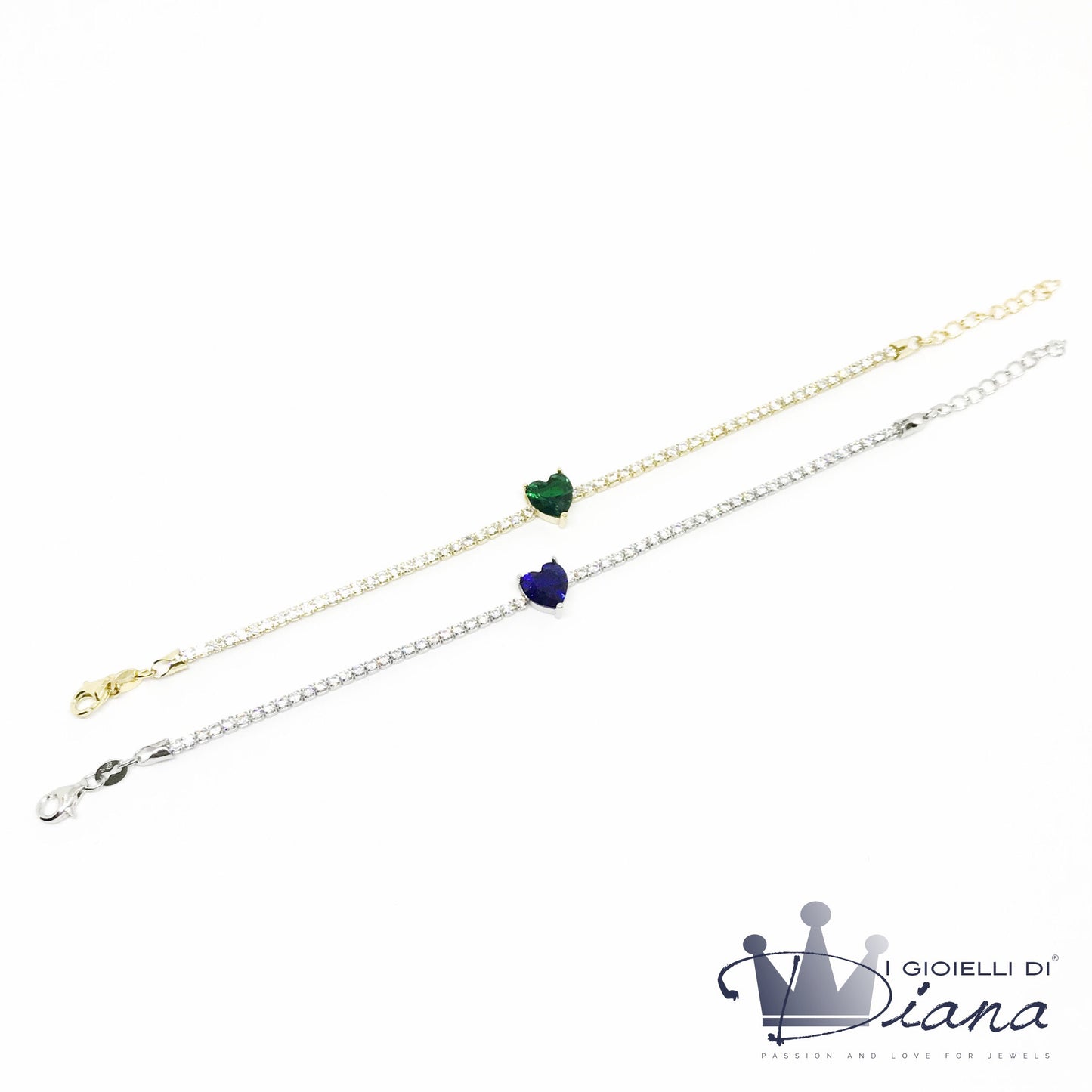 Bracciale Tennis con Cuore Svarosky