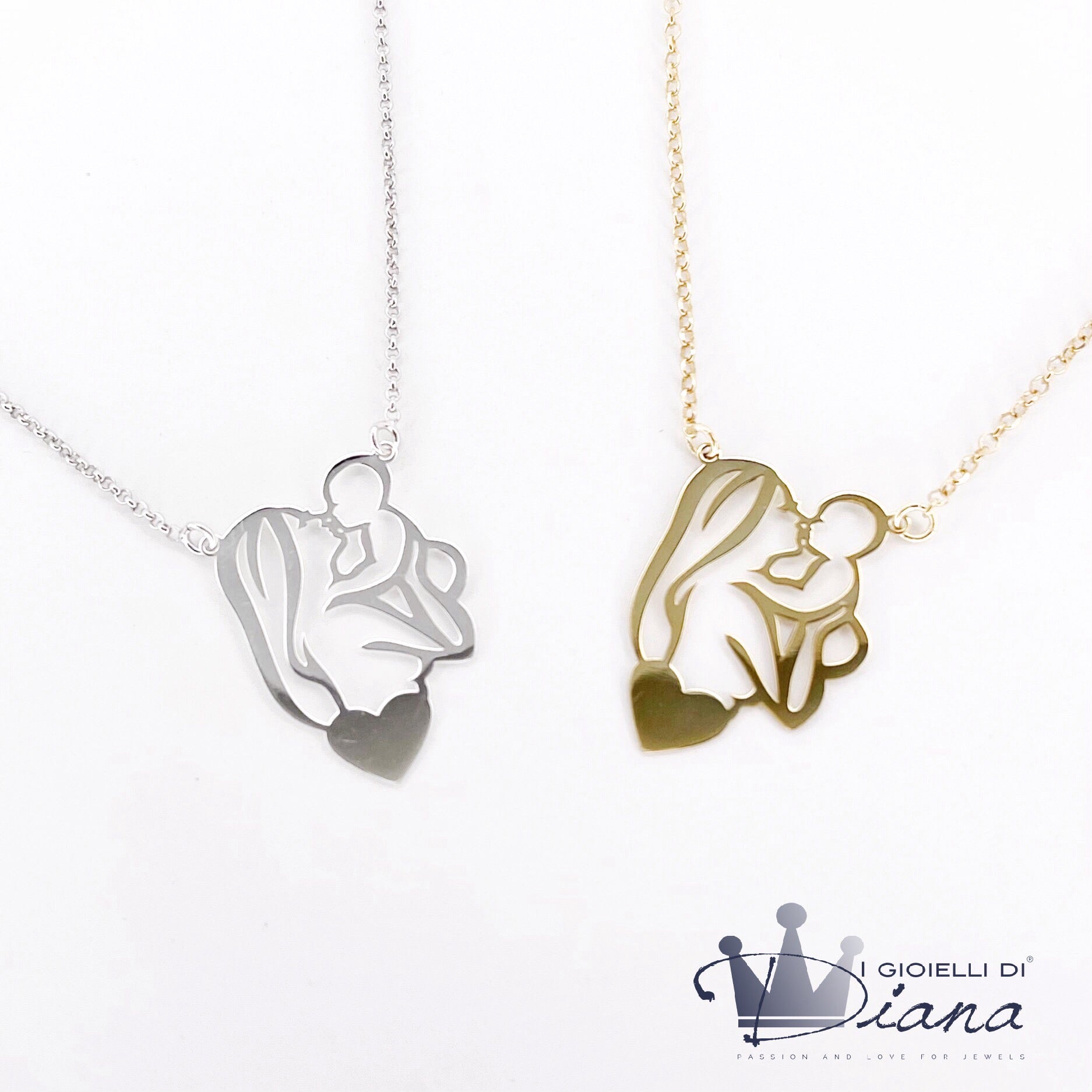 Argento S925 Collana a cuore regalo per mamma – IT Argento S925 Collana a cuore regalo per mamma – IT