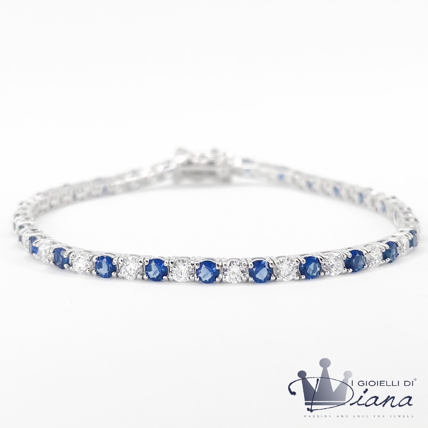 Bracciale Tennis con Pietre Colorate