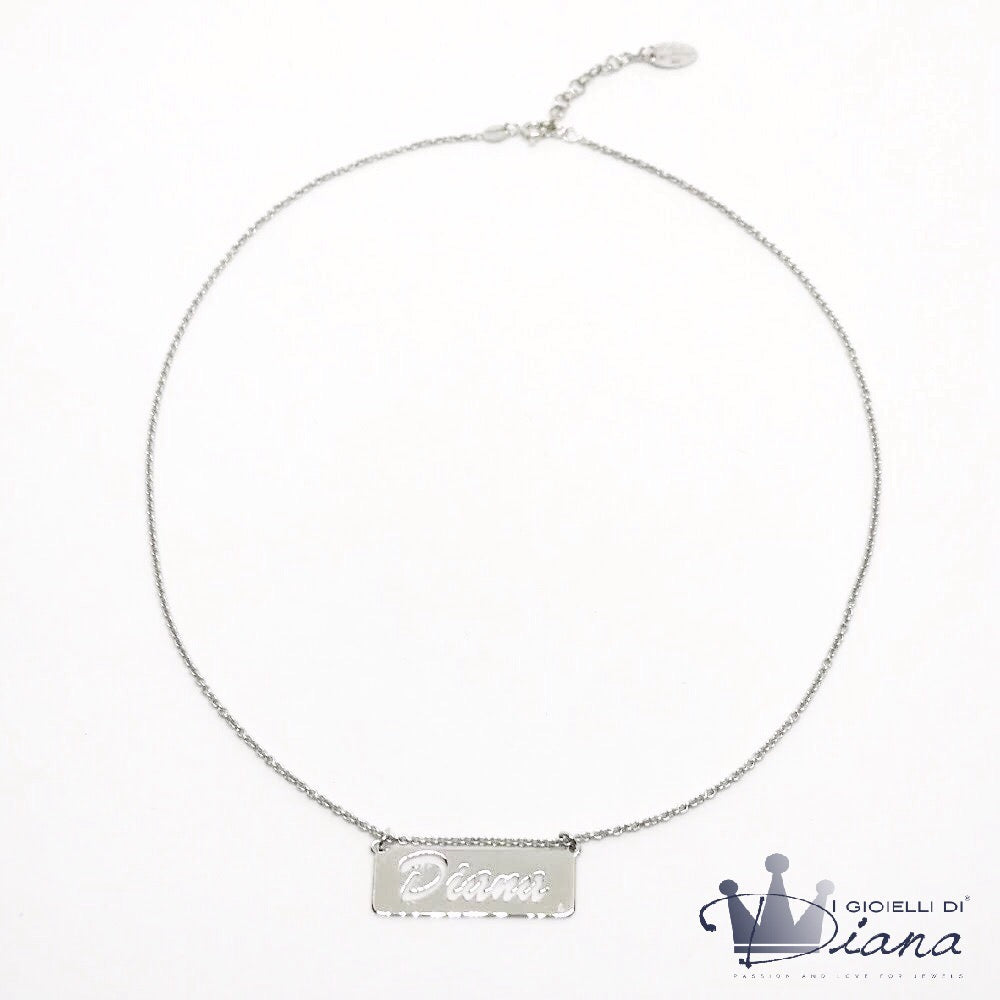 Collana con Targa Nome