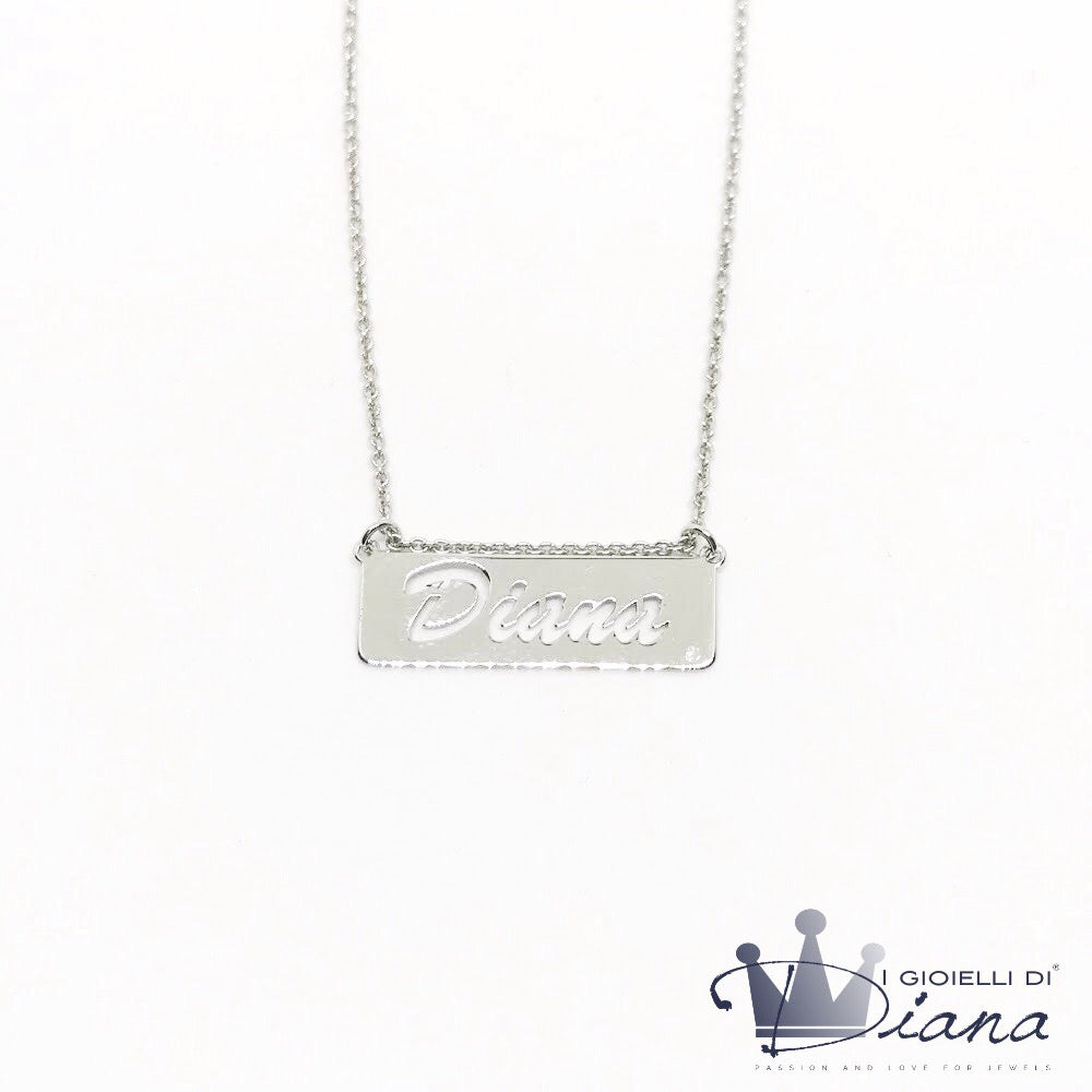 Collana con Targa Nome