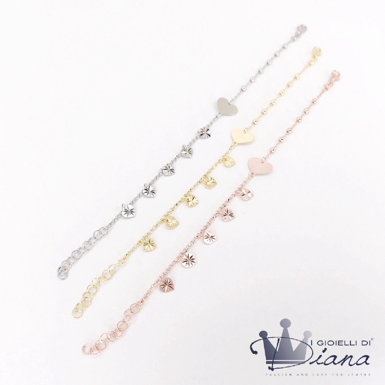 Bracciale con Cuori