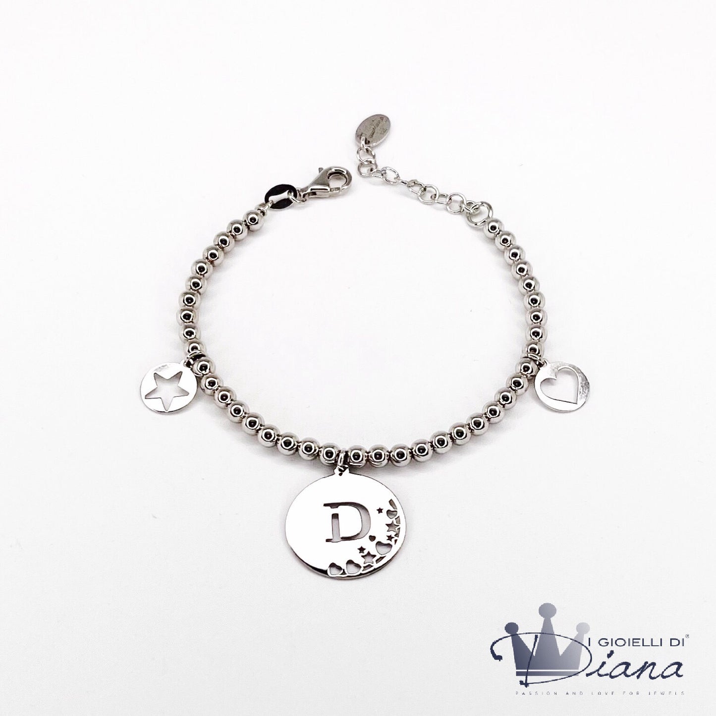 Bracciale con Lettera e pendenti