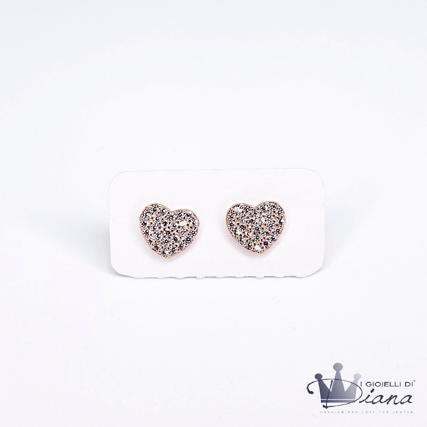 Orecchini Cuore Zirconati