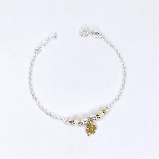 Bracciale Pepite e Quadrifoglio