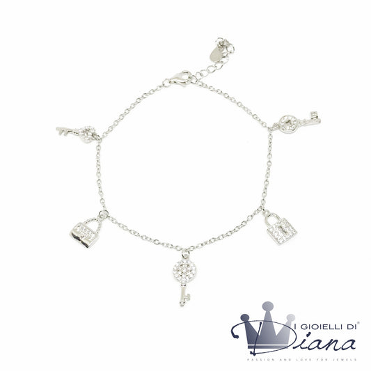 Bracciale Con Pendente Zirconato