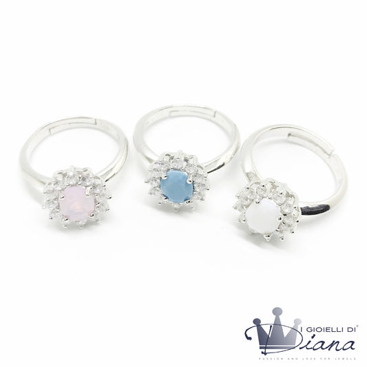 Anello con Pietra Colorata