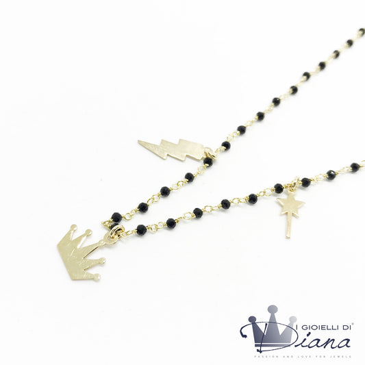 Collana pendenti e pietre
