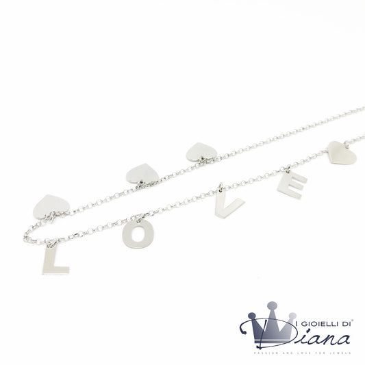 Collana Love con Cuori