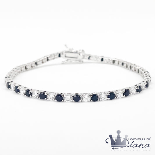 Bracciale Tennis con Pietre Colorate