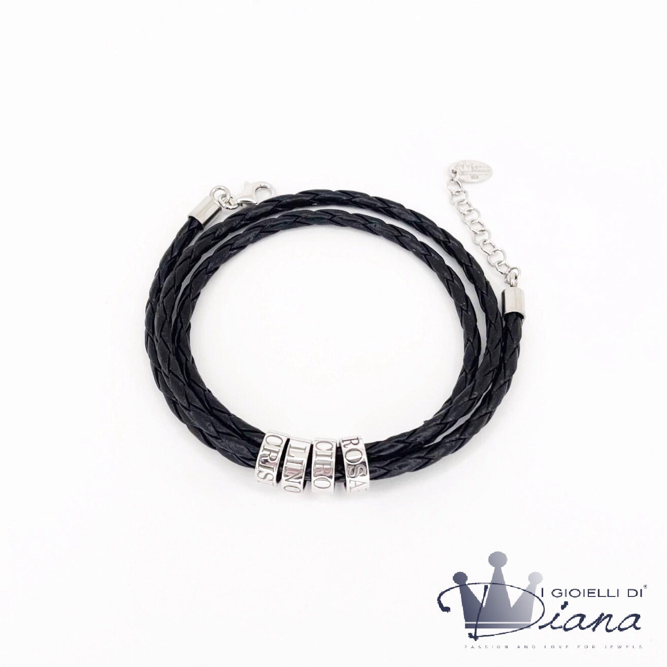 Bracciale con rondelle personalizzabili