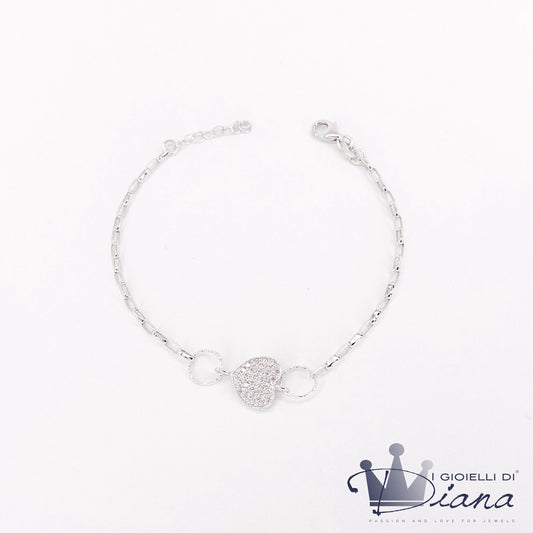 Bracciale con Cuore Zirconato