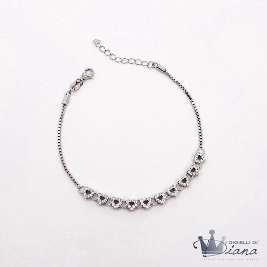 Bracciale Tennis Cuori