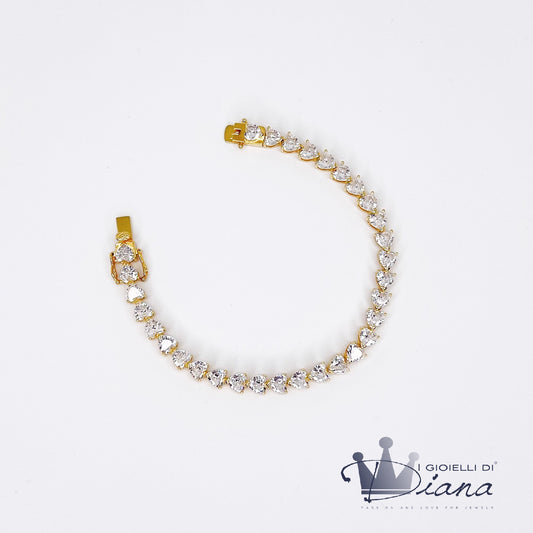 Bracciale Tennis Cuori