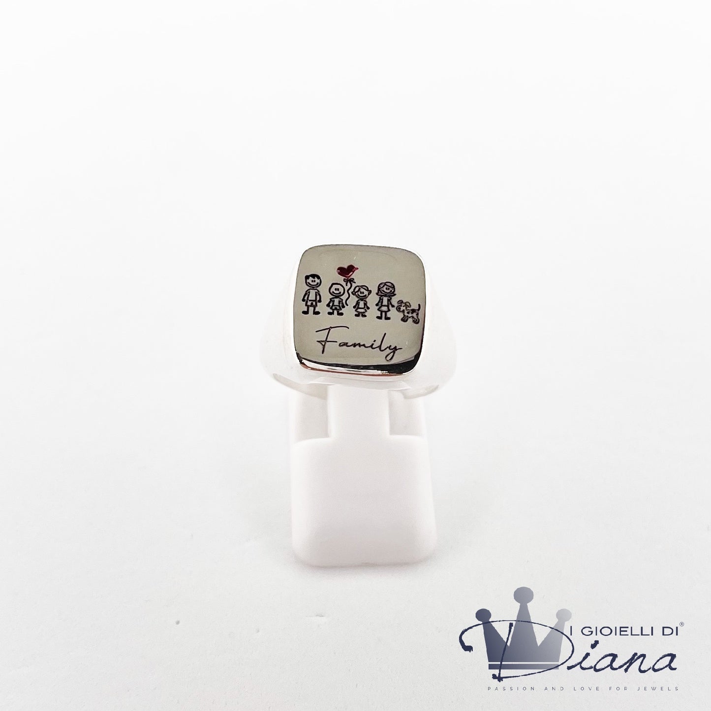 Anello Chevalier Quadrato